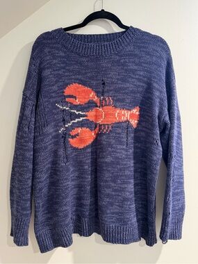 BDG oversized distressed sweater with lobster